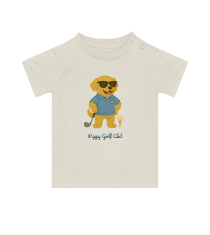 Puppy in Polo Golfing - Baby Tee - Puppy Golf Club