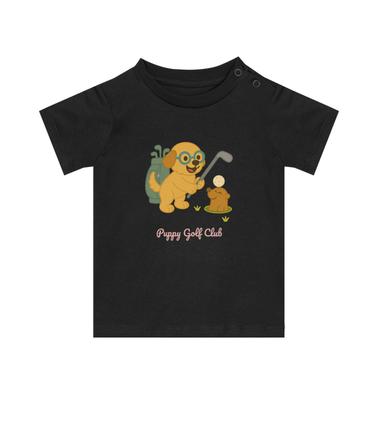 Puppy & Mole Golfing - Baby Tee - Puppy Golf Club